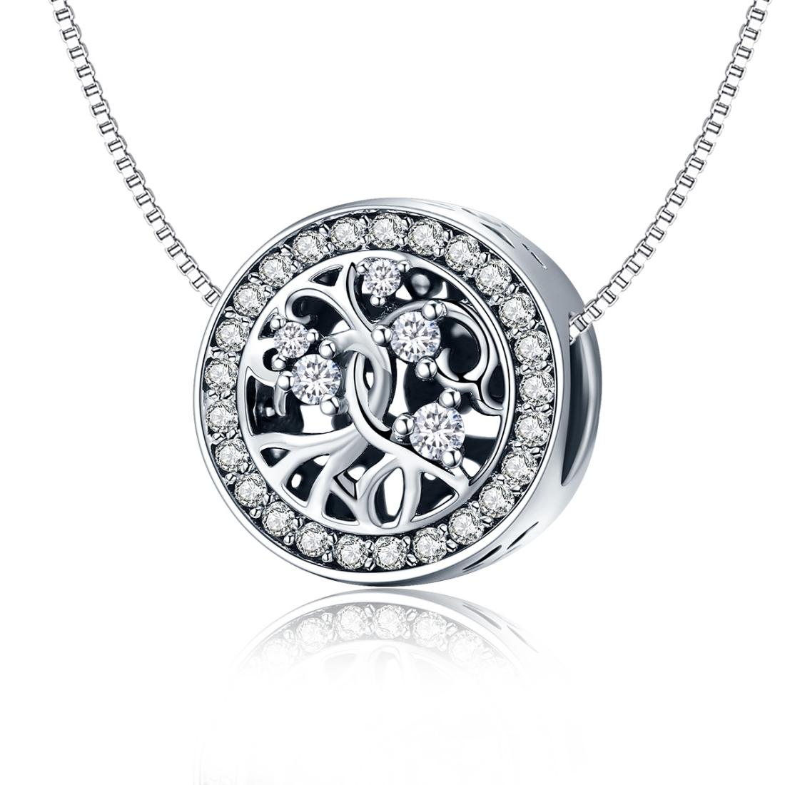 925 Sterling Silver Tree Of Life Beaded Bracelet