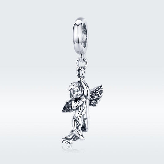 925 Sterling Silver Handmade Cupid Pendant Diy Accessory