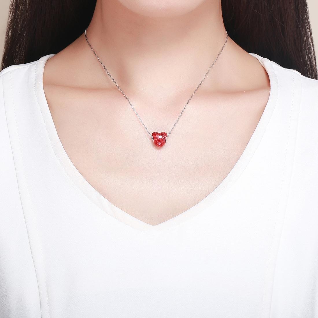 925 Sterling Silver Red Love Diy Bracelet Necklace Beads