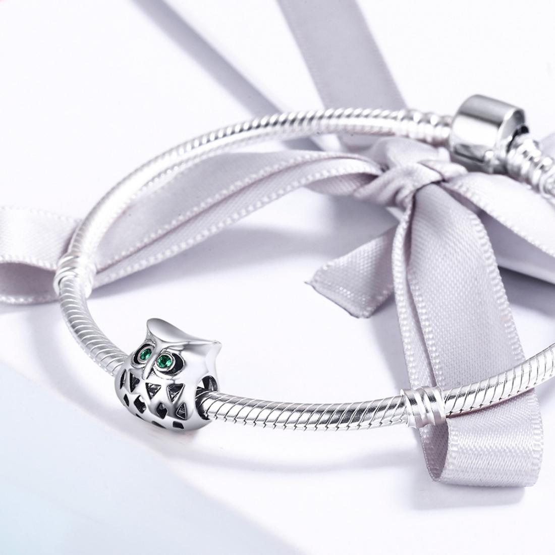 925 Sterling Silver Gemstone Inlaid Beads