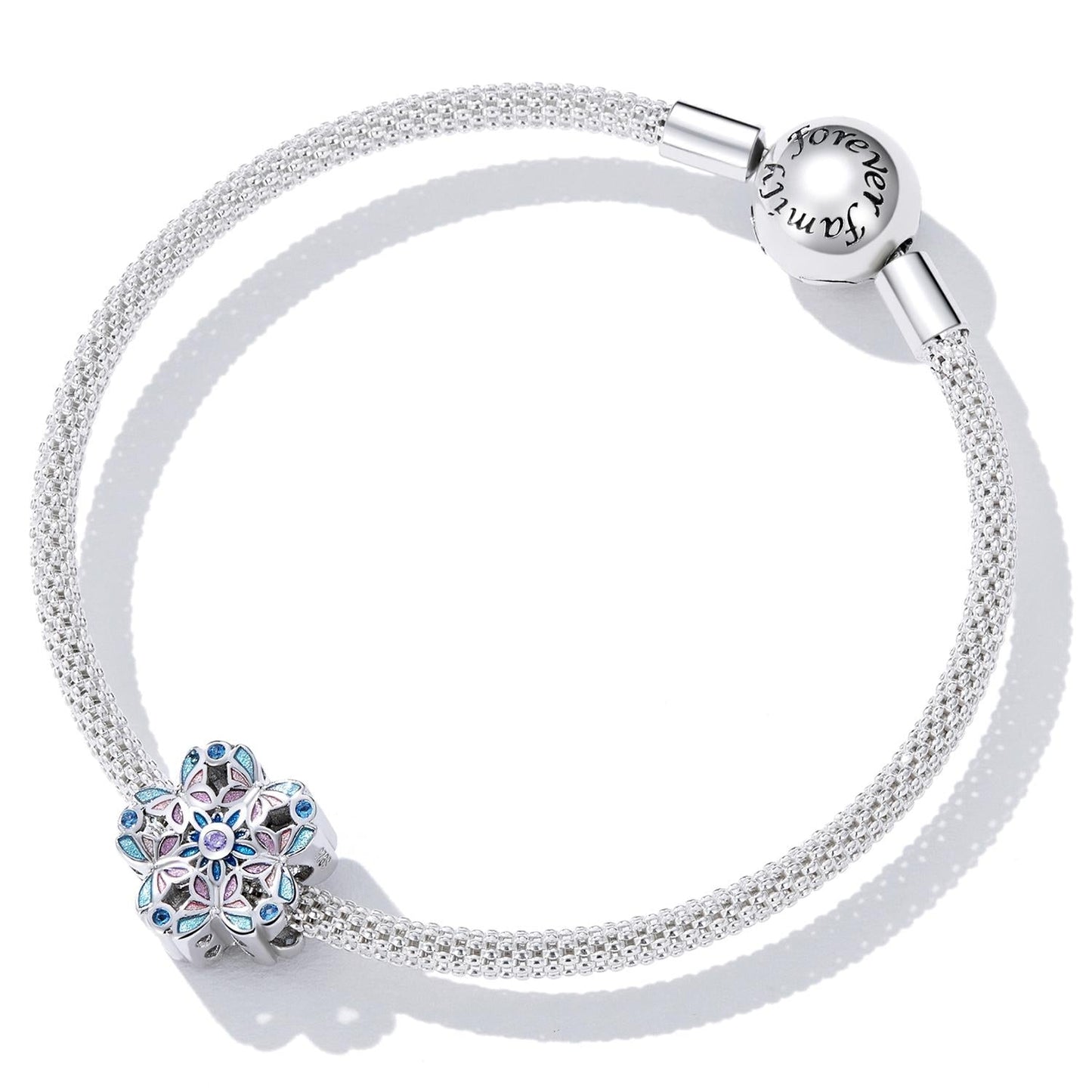 925 Sterling Silver Delicate Butterfly Bead For Bracelet / Necklace