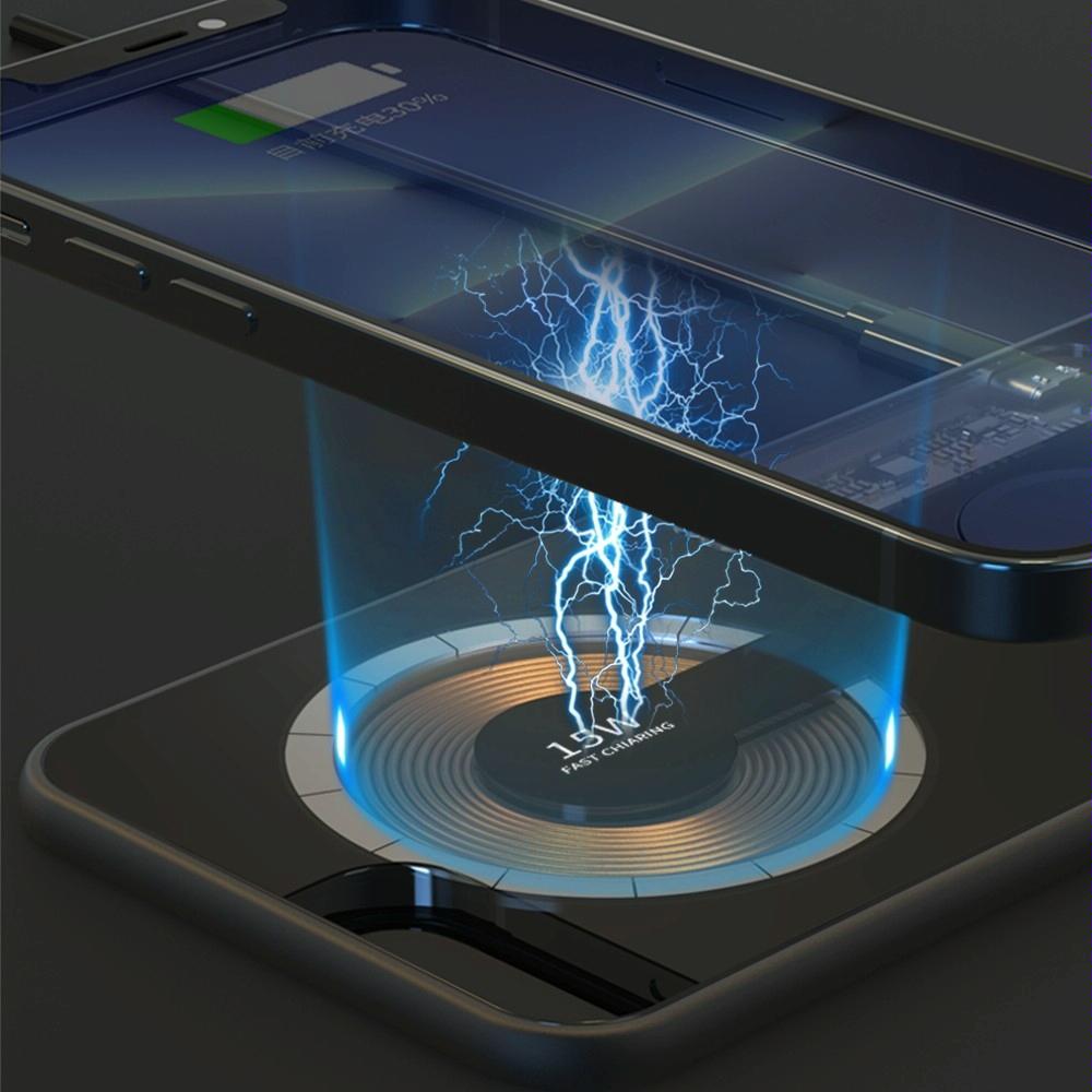 15W Dual Fast Charging Pad For 3 In 1 Wireless Phones