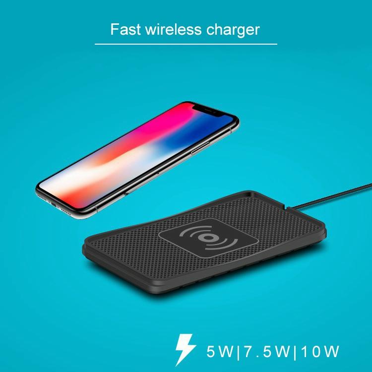 Fast Wireless Car Charger Anti Skid Qi Standard