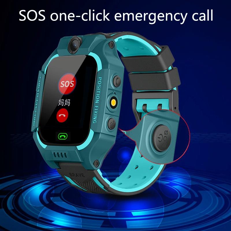 Children Phone Watch Smart Positioning Full Touch Screen Student Watch - Green