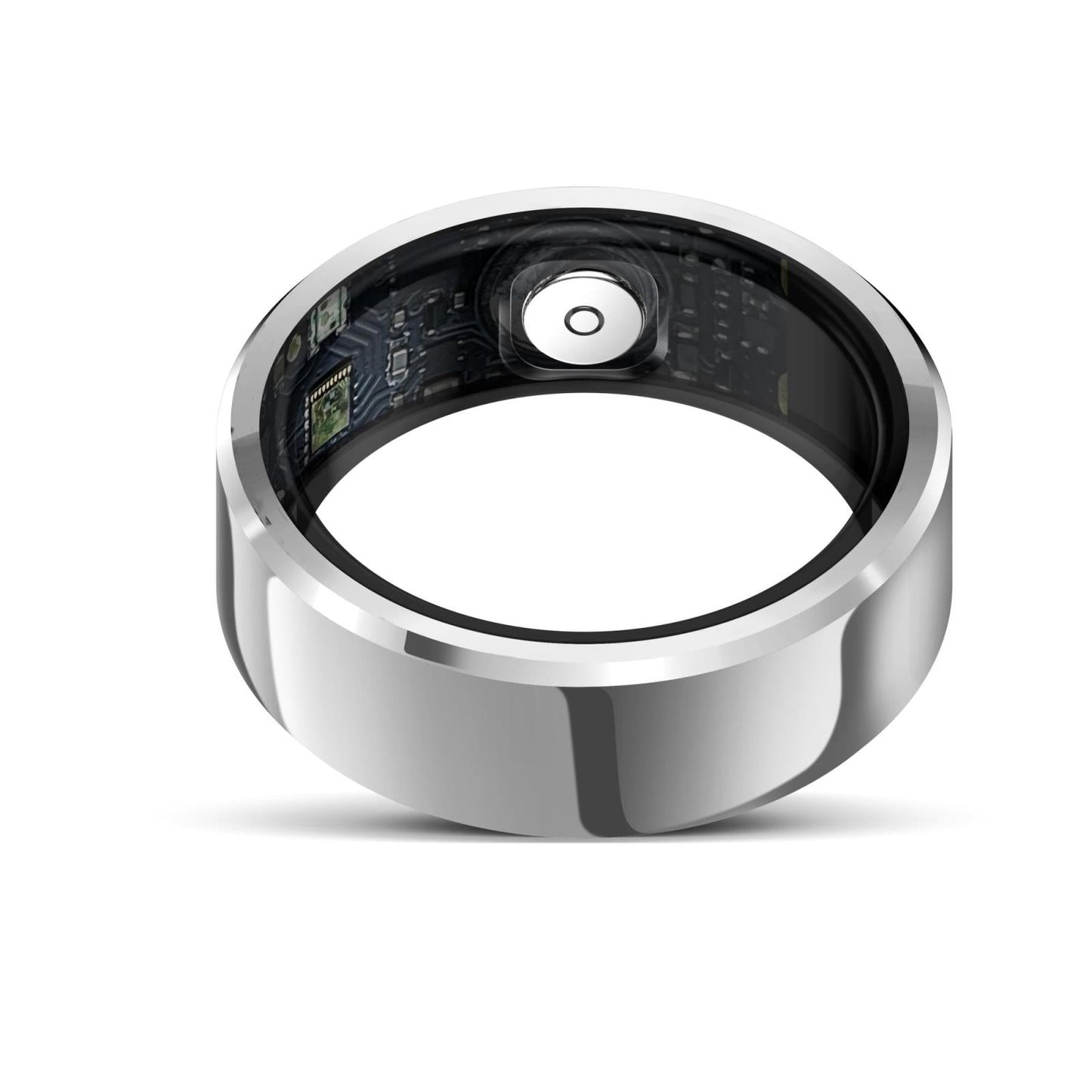 Smart Ring With Heart Rate Blood Oxygen And Sleep Monitoring - R6 Size 8 - Black