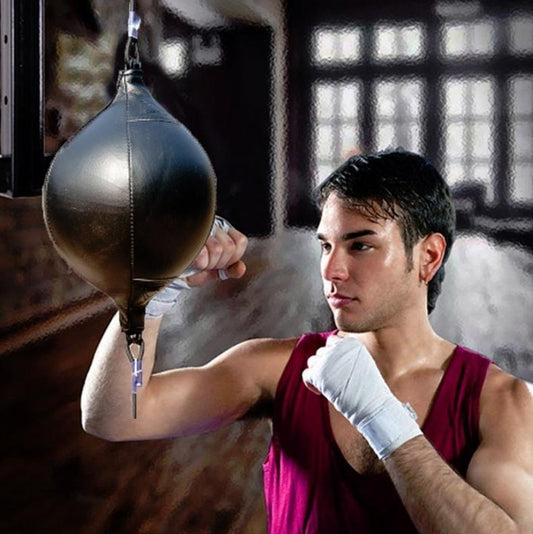 Adult Hanging Speed Ball For Boxing Fitness - Free Punching Bag - Drawstring Black - The Grand Bazaar of Australia