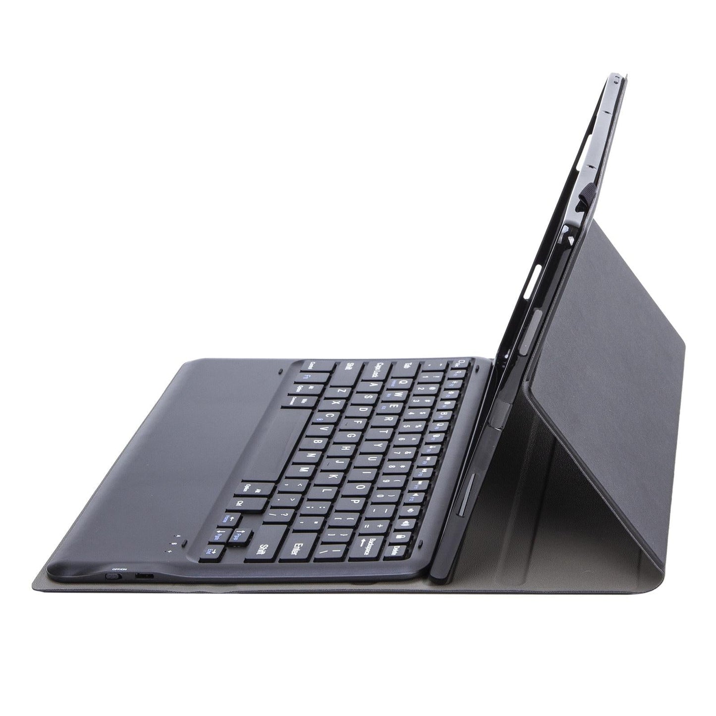 Detachable Bluetooth Keyboard Leather Case For Ipad Pro 12.9 With Tpu Bracket - Black