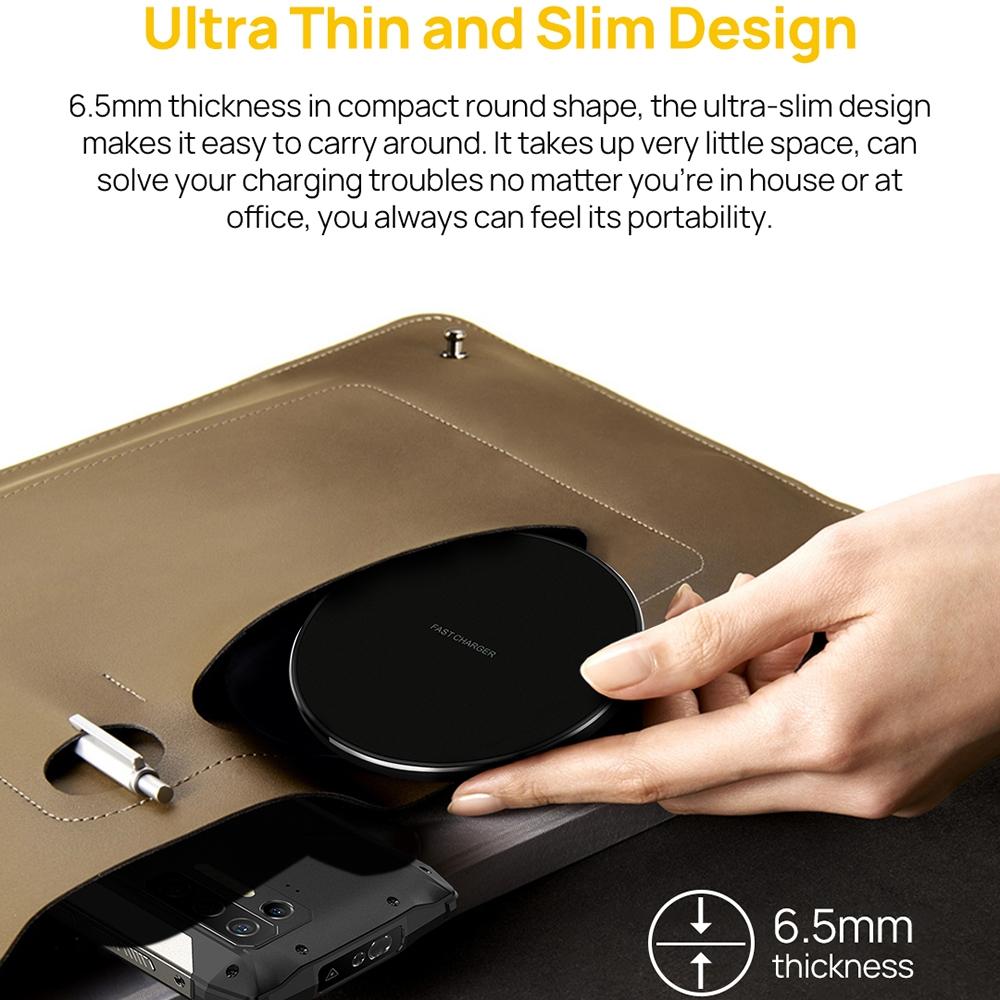 15W Fast Qi Wireless Charger Black