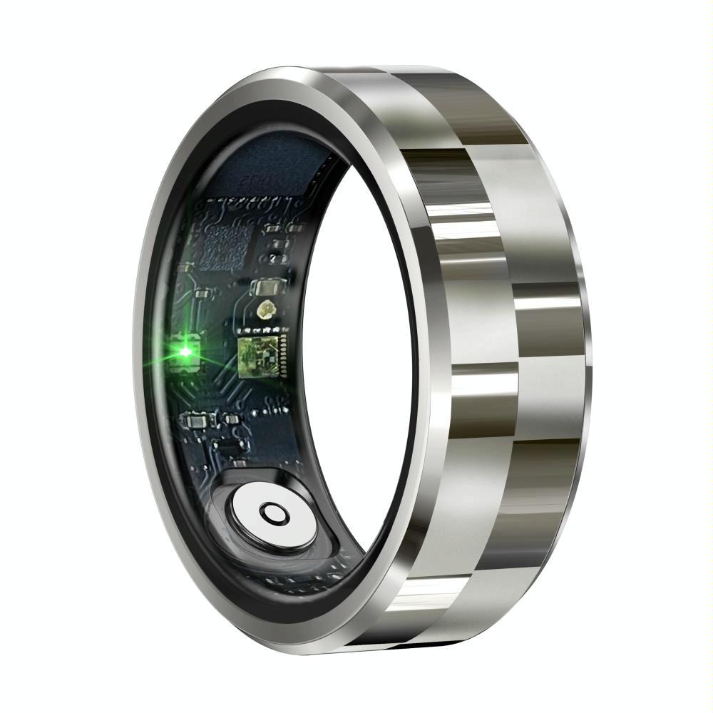 Smart Ring With Health Monitoring Gesture Control And Somatosensory Games - Size 9 - Black