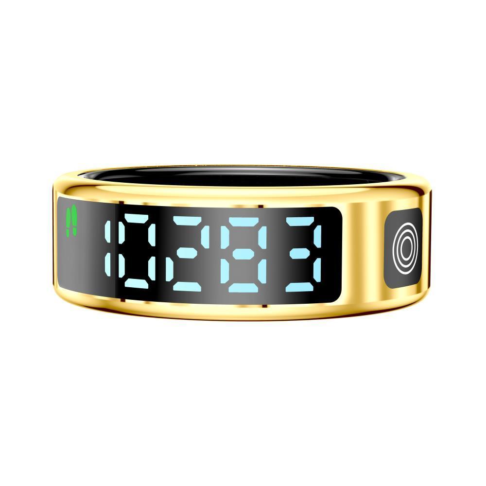 Smart Ring Gesture Control Health Monitoring Sports Modes - Black