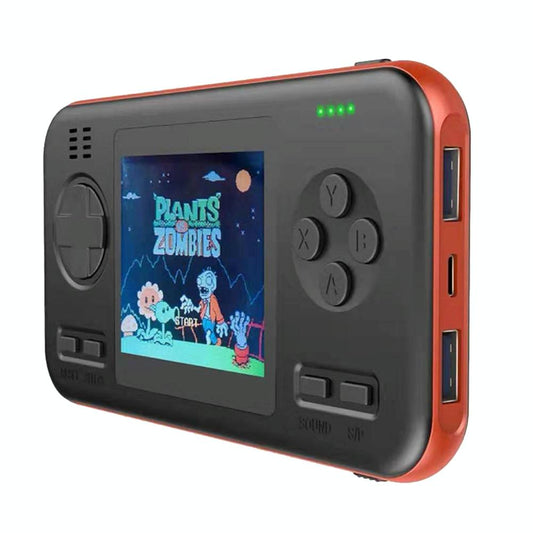 Portable Game Console With 8000Mah Battery And Colour Screen - Black Orange
