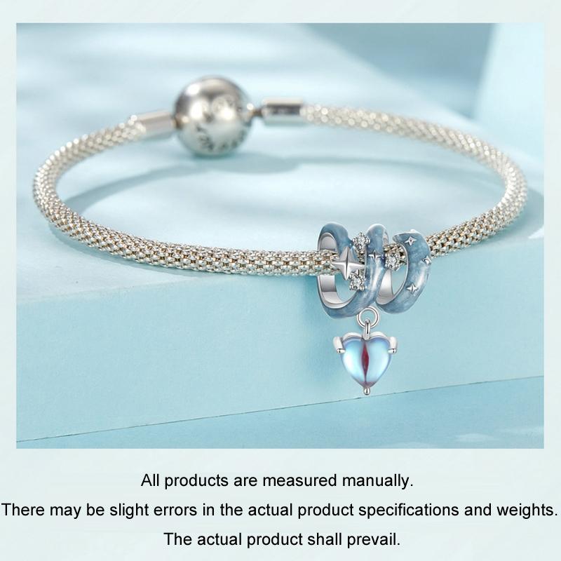 925 Sterling Silver Starry Sky Love Diy Beads