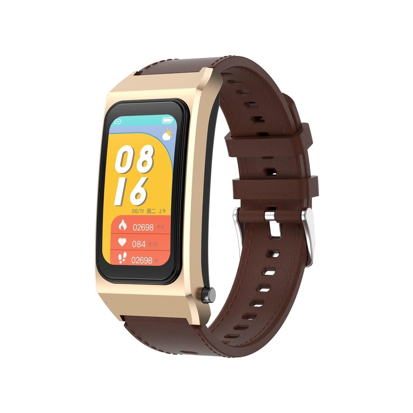 1.98 Inch 2 In 1 Bluetooth Earphone Smart Watch With Ecg & Nfc Support - Black