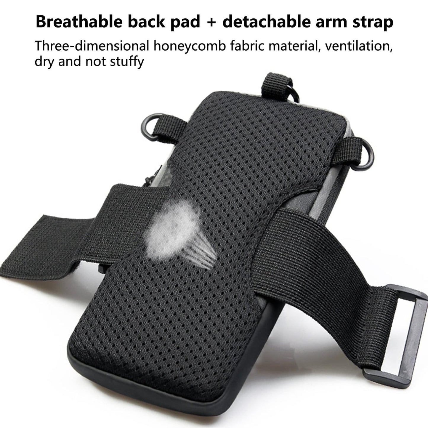 Multi Function Crossbody Bag For Outdoor Sports Fits Mobile Phones Men And Women - Grey