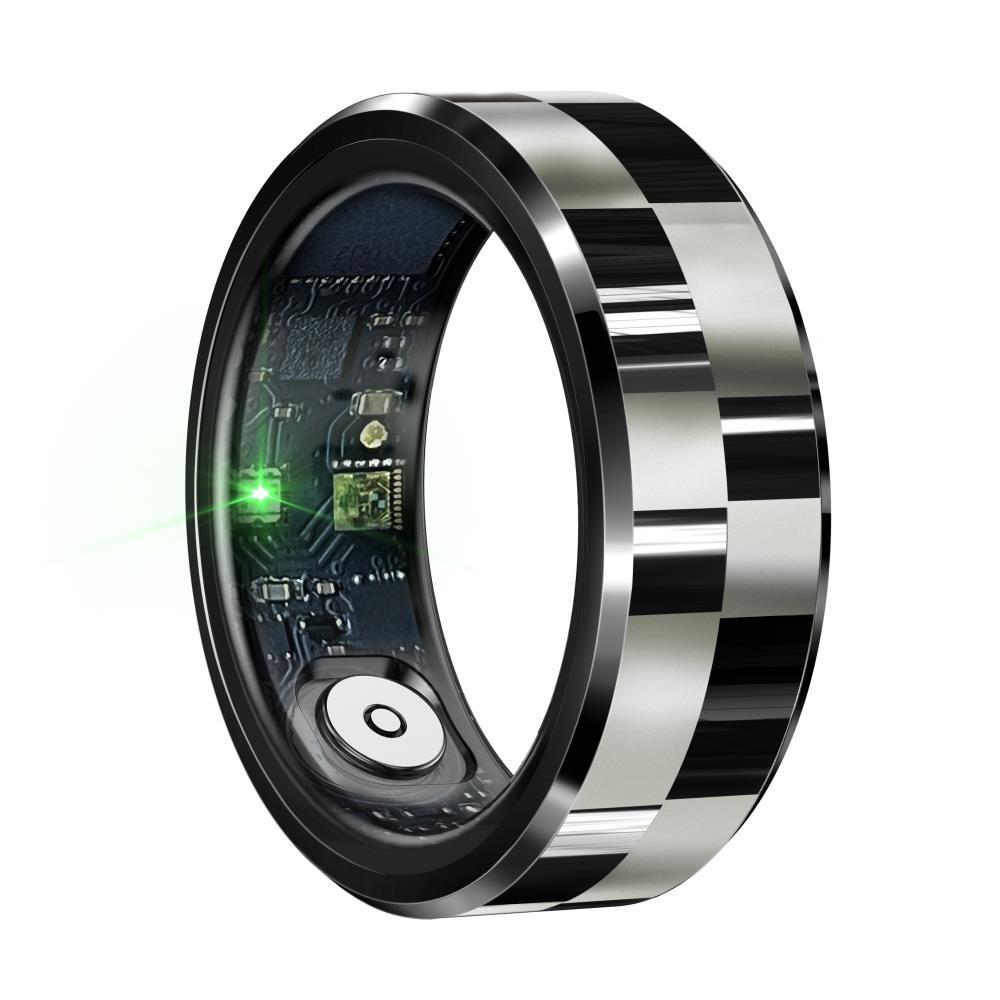 Smart Ring With Health Monitoring Gesture Control And Somatosensory Games - Size 11 - Black