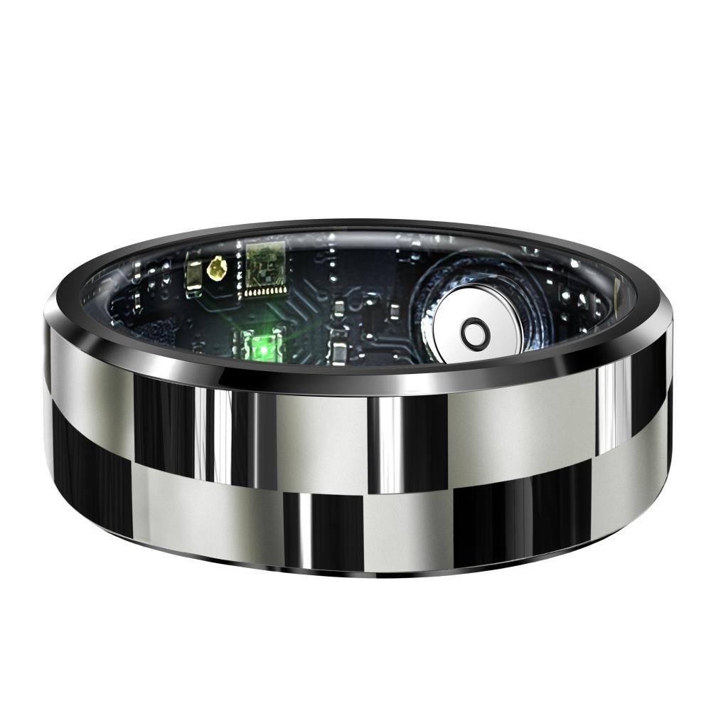 Smart Ring With Health Monitoring Gesture Control And Somatosensory Games - Size 11 - Black