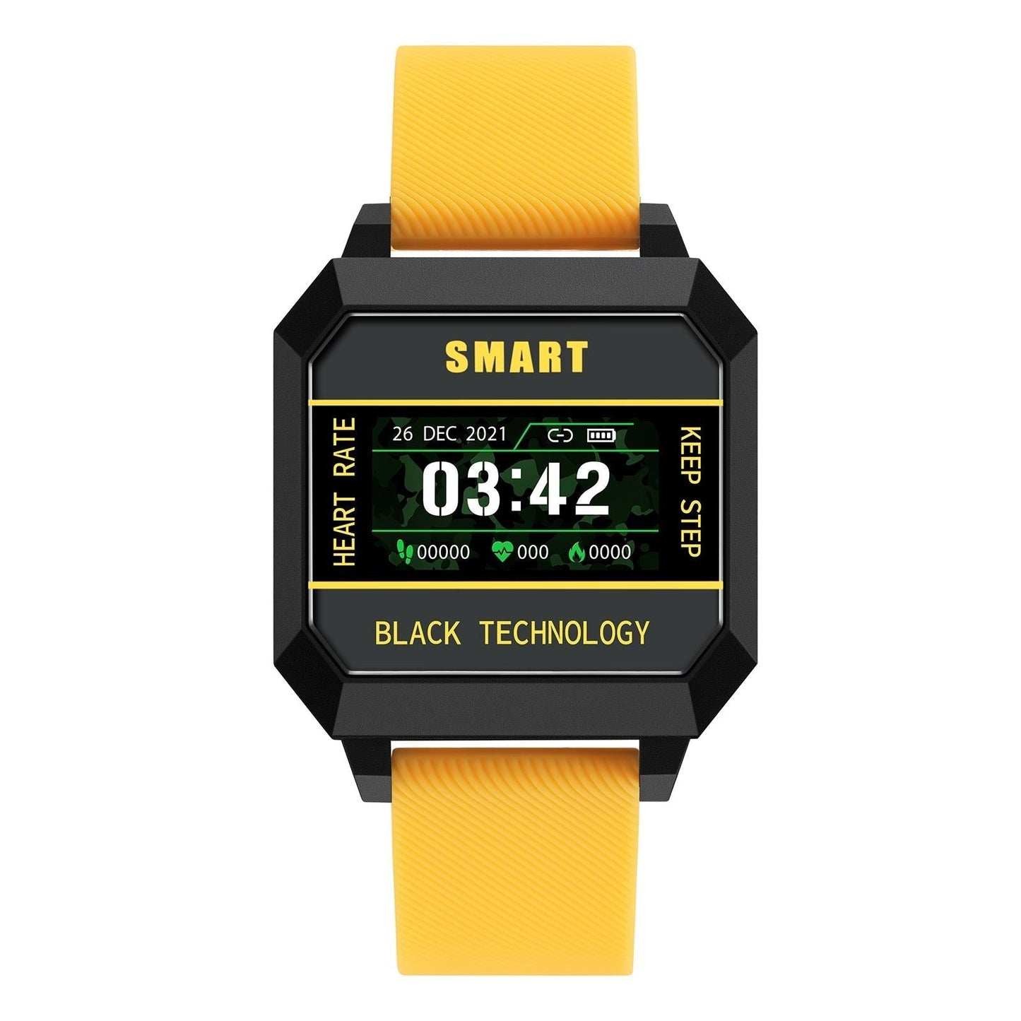 0.96 Inch Tft Screen Life Waterproof Smart Watch Support Sleep Monitoring / Heart Rate Monitoring / Blood Pressure Monitoring / Pulse Reminder - Black