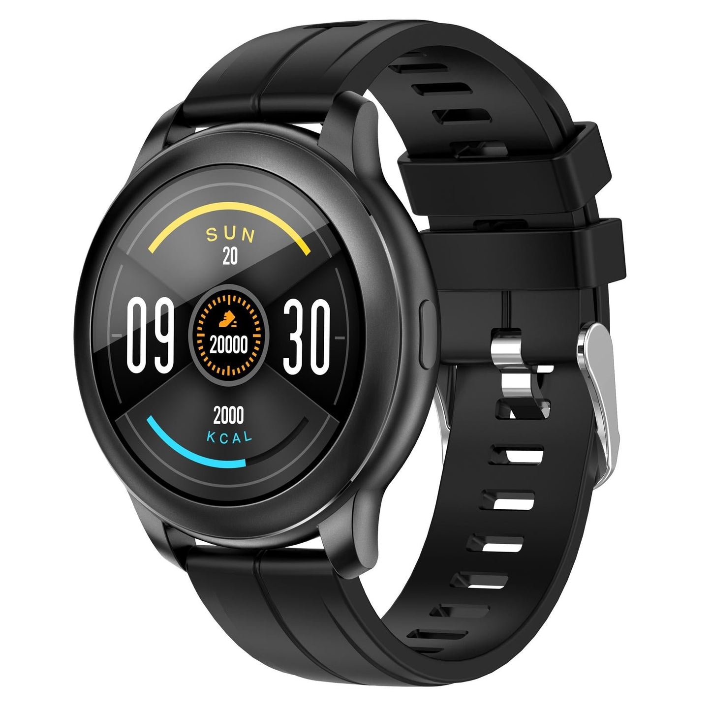 1.3 Inch Ips Colour Screen Ip67 Waterproof Smart Watch Support Sleep Monitor / Heart Rate Monitor / Blood Pressure Monitor - Black
