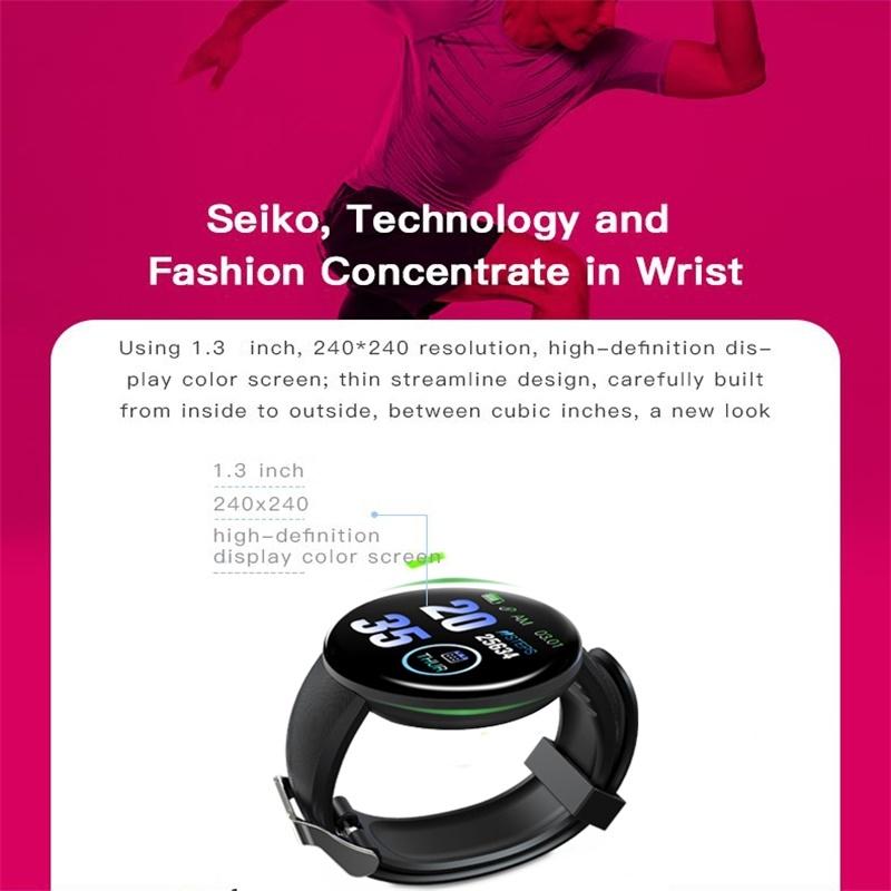 Smart Watch With Call Reminder And Health Monitoring - Waterproof - Blue