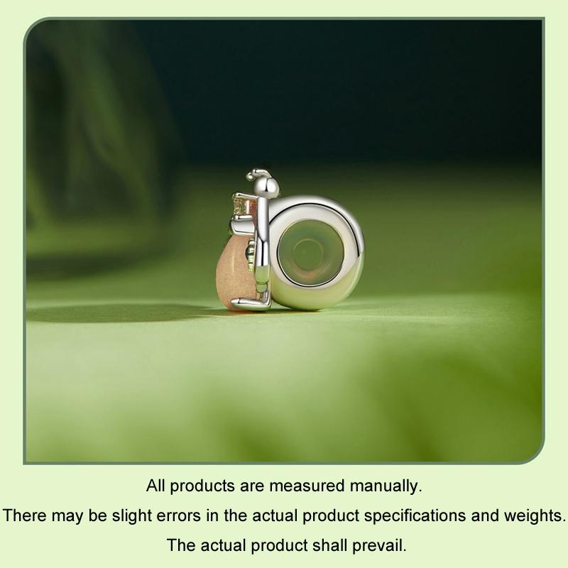 925 Sterling Silver Platinum Plated Luminous Butterfly Silicone Diy Beads