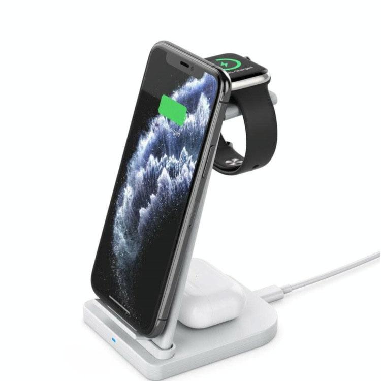 3 In 1 Portable Wireless Charger Detachable - White