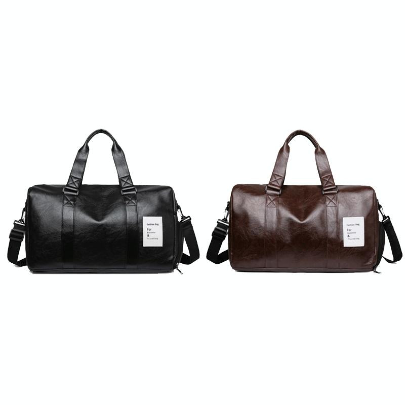 Compact Travel Bag with Shoe Storage - Black