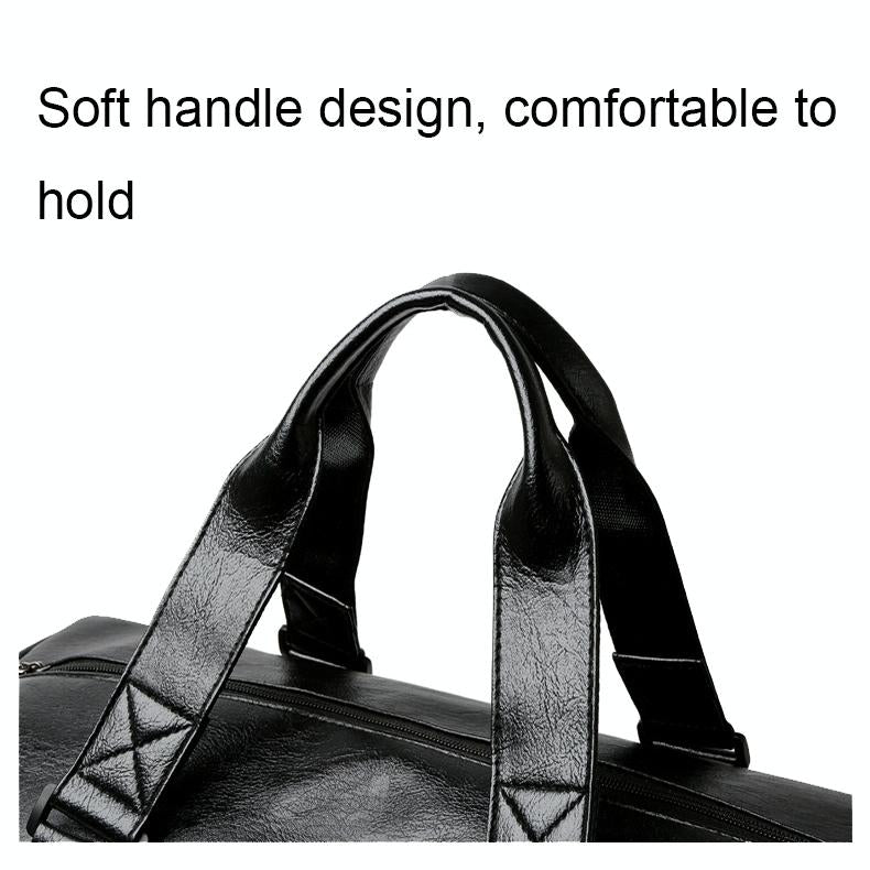 Compact Travel Bag with Shoe Storage - Black