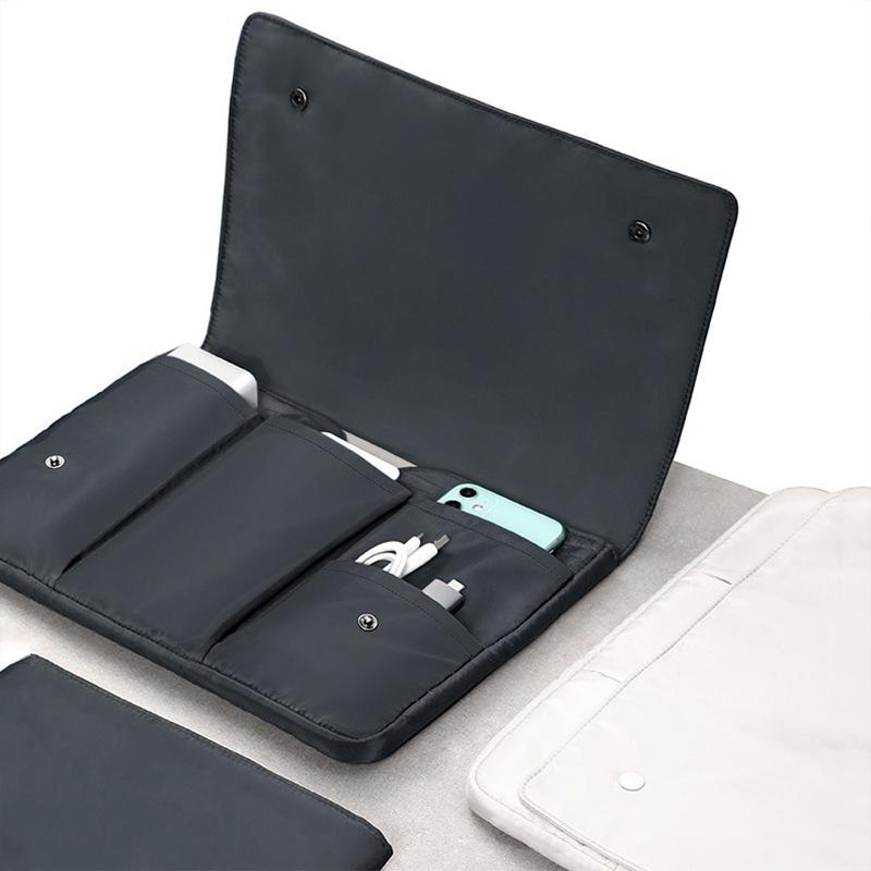 13 Inch Multi-layer Laptop Sleeve - Waterproof & Shock-absorbing Storage Bag - Black - 13 Inch
