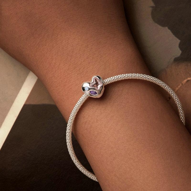 925 Sterling Silver Love Opal Diy Bracelet With Beads