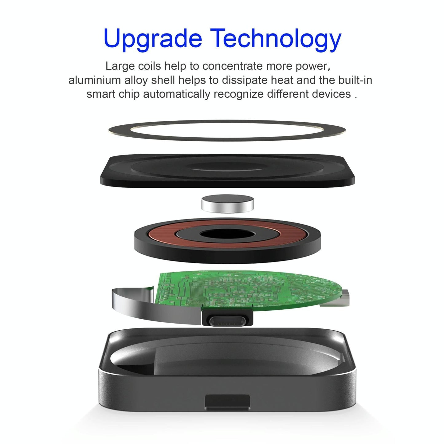 3 In 1 Portable Wireless Charger For Iphone Airpods And Iwatch - Black