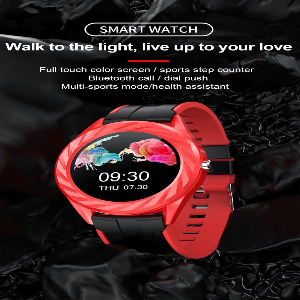 Smart Watch With Bluetooth Call And Health Monitoring - Ip67 Waterproof - Black