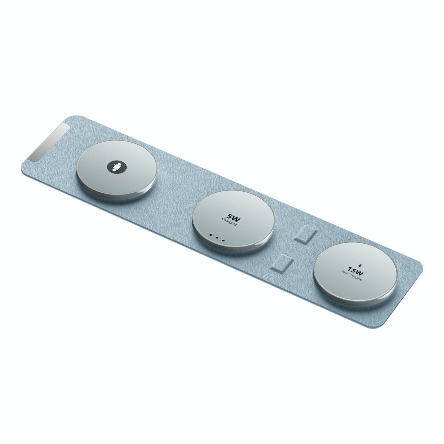 15W 3 In 1 Magnetic Wireless Charger - White