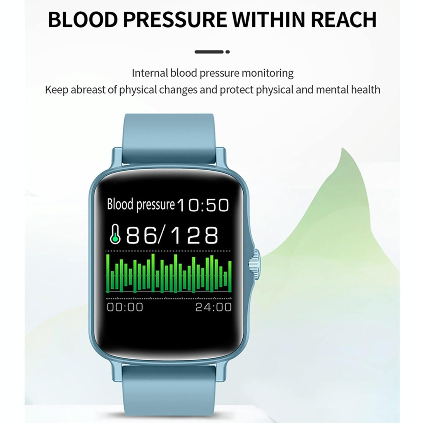 1.44 Inch Ip67 Waterproof Smart Watch With Hd Touch Screen - Pink