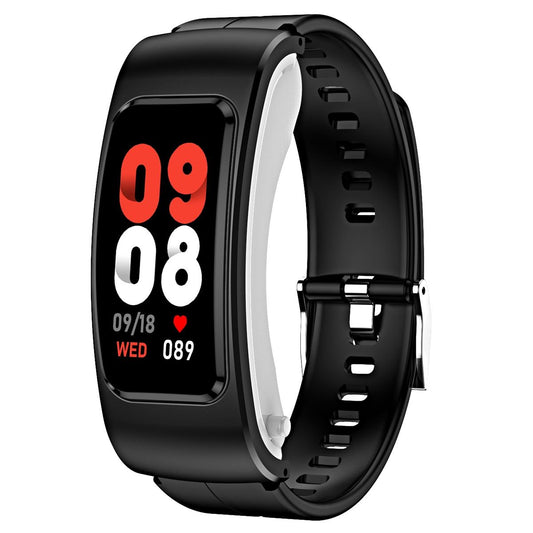 1.08 Inch Waterproof Smart Watch With Bluetooth Call - Black