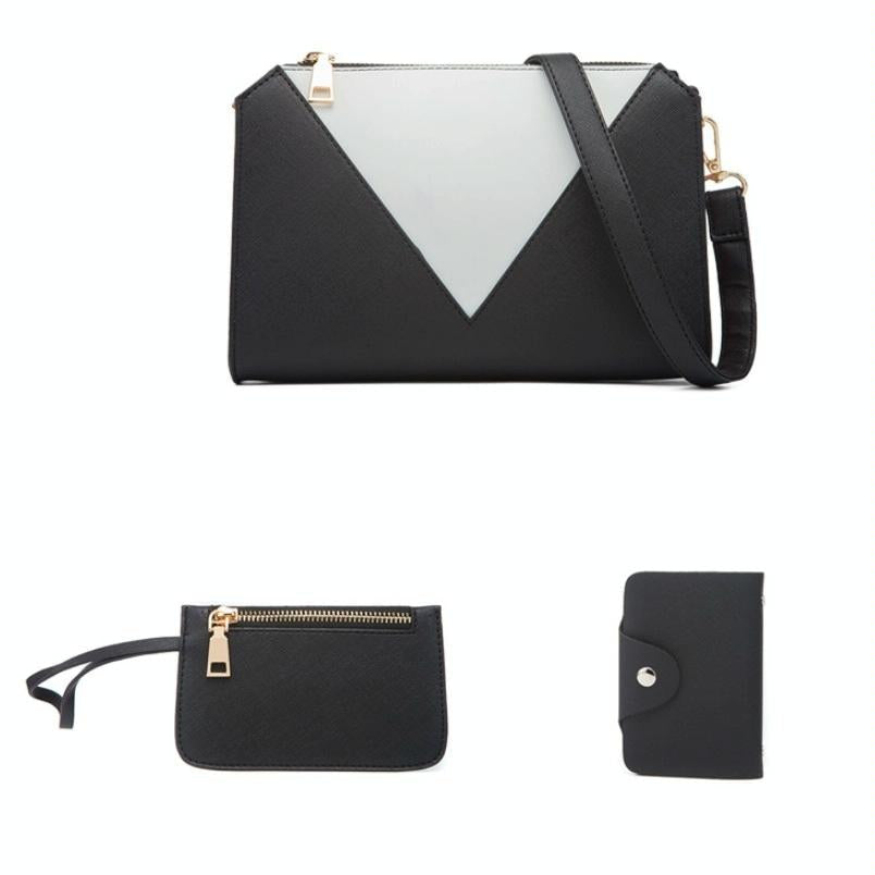 Versatile 4-in-1 Ladies Handbag with Large Capacity - White