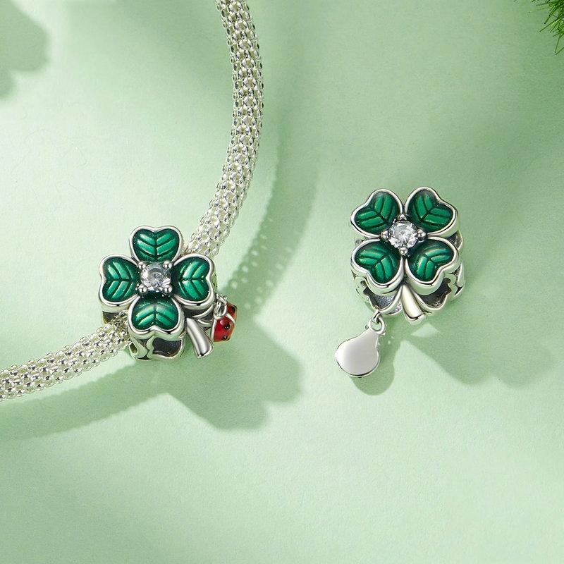 925 Sterling Silver Lucky Ladybug Diy Beads