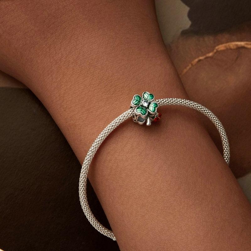 925 Sterling Silver Lucky Ladybug Diy Beads