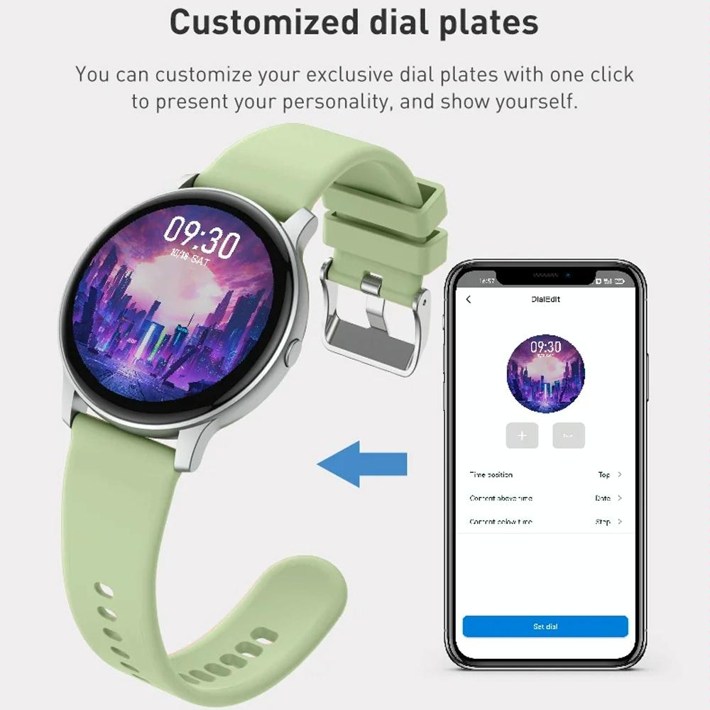Bluetooth Talk Smartwatch Multi-Function Monitor Heart Rate / Blood Pressure / Blood Oxygen / Sleep - Black