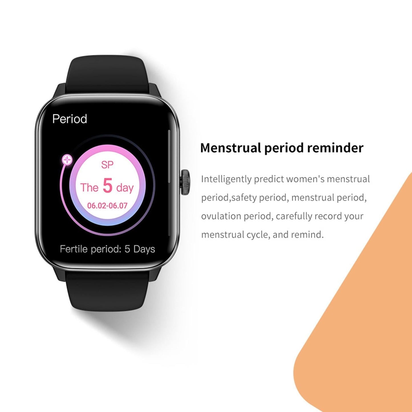 1.91 Inch Bt5.2 Smart Sport Watch Support Sleep / Heart Rate / Blood Oxygen / Temperature / Blood Pressure Health Monitor - Pink