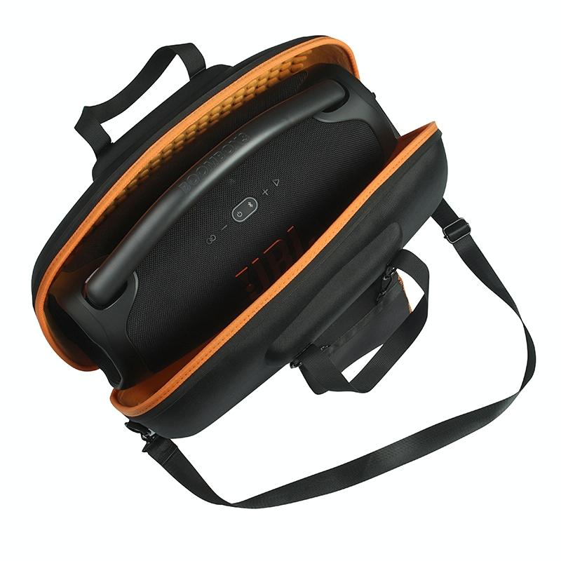 Jbl Boombox 3 Portable Storage Case with Charger Bag - Eva Material - Black + Orange