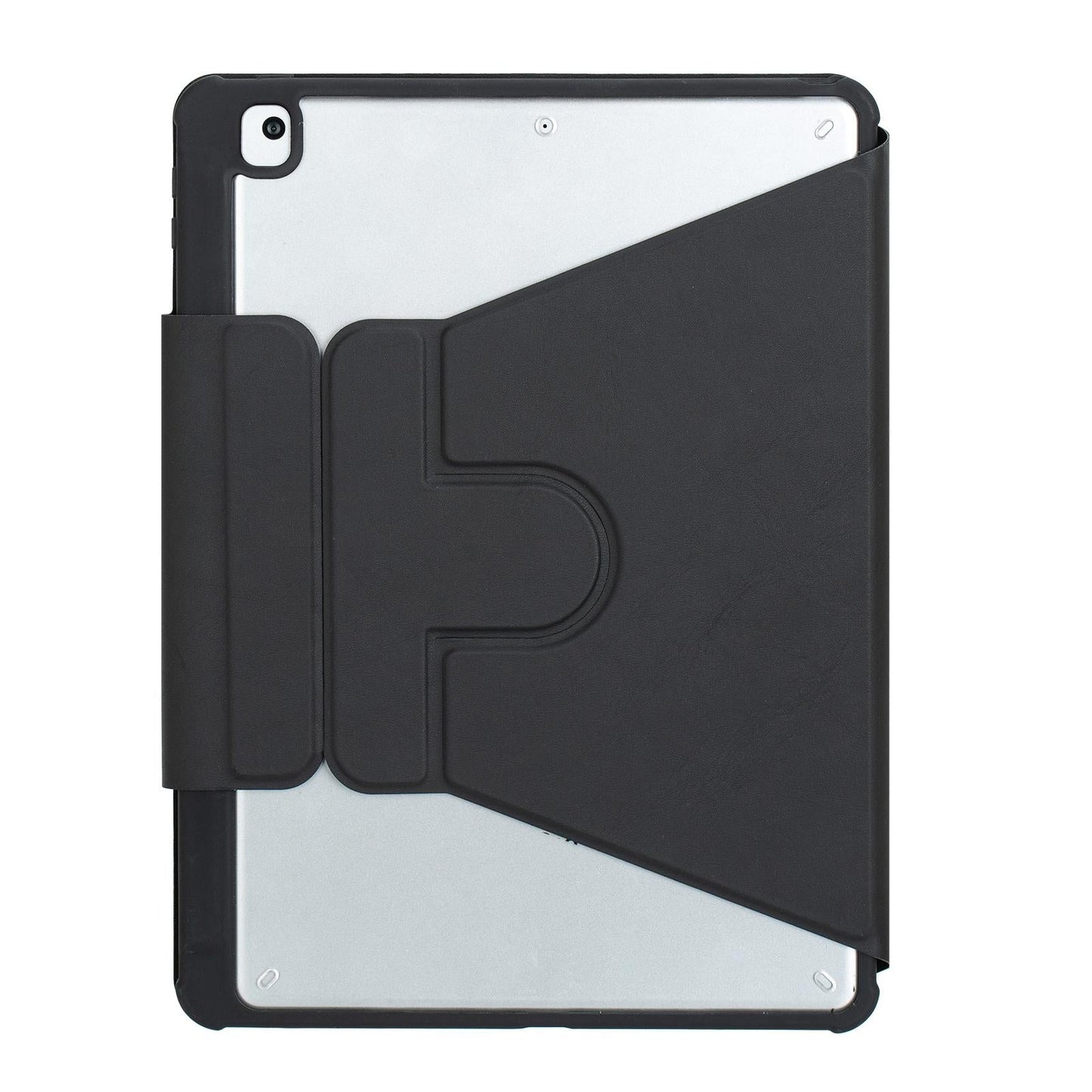 360 Rotation Bluetooth Keyboard Leather Case For Ipad 10.9 2022 With Backlight - Black