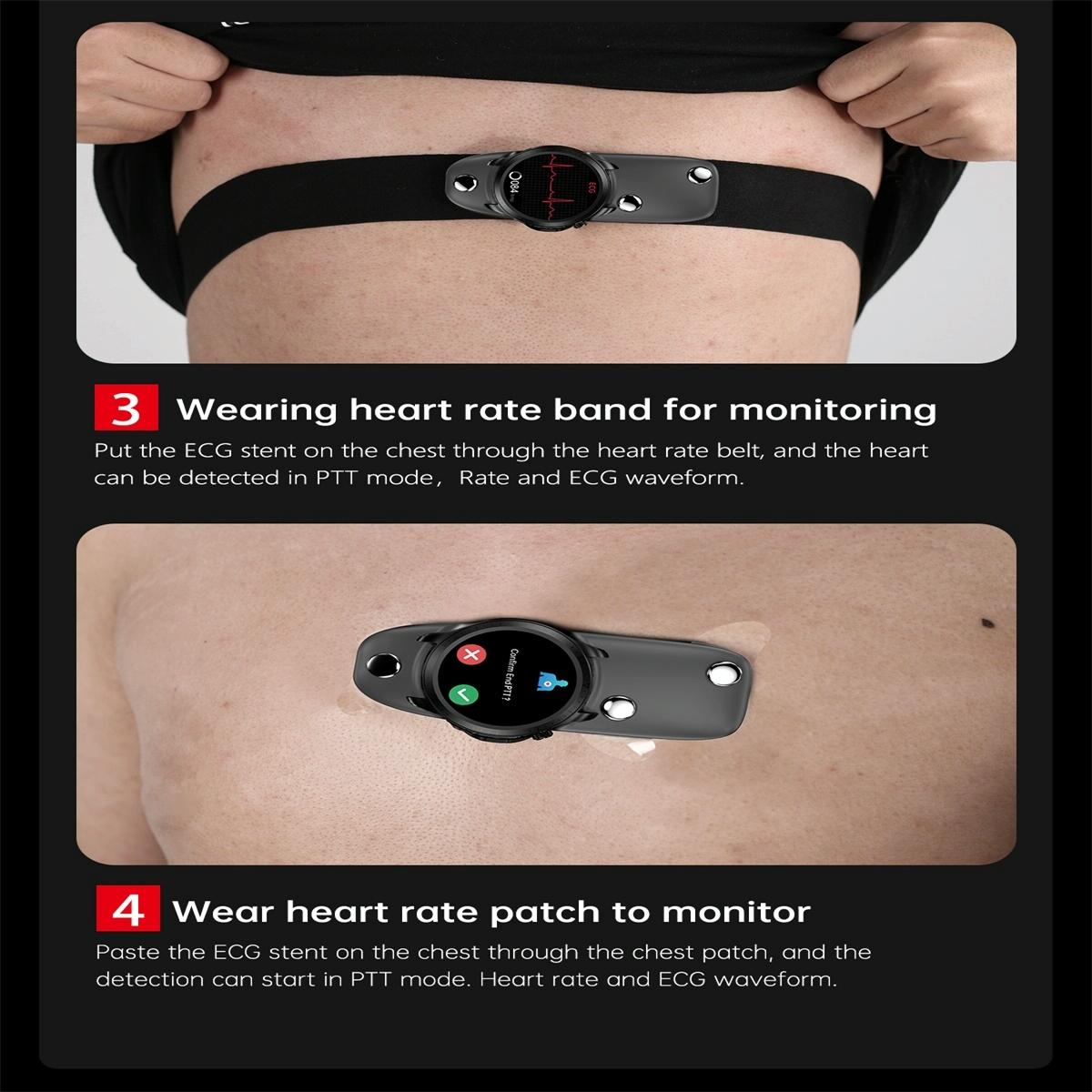 Smart Watch With Heart Rate And Blood Pressure Monitoring