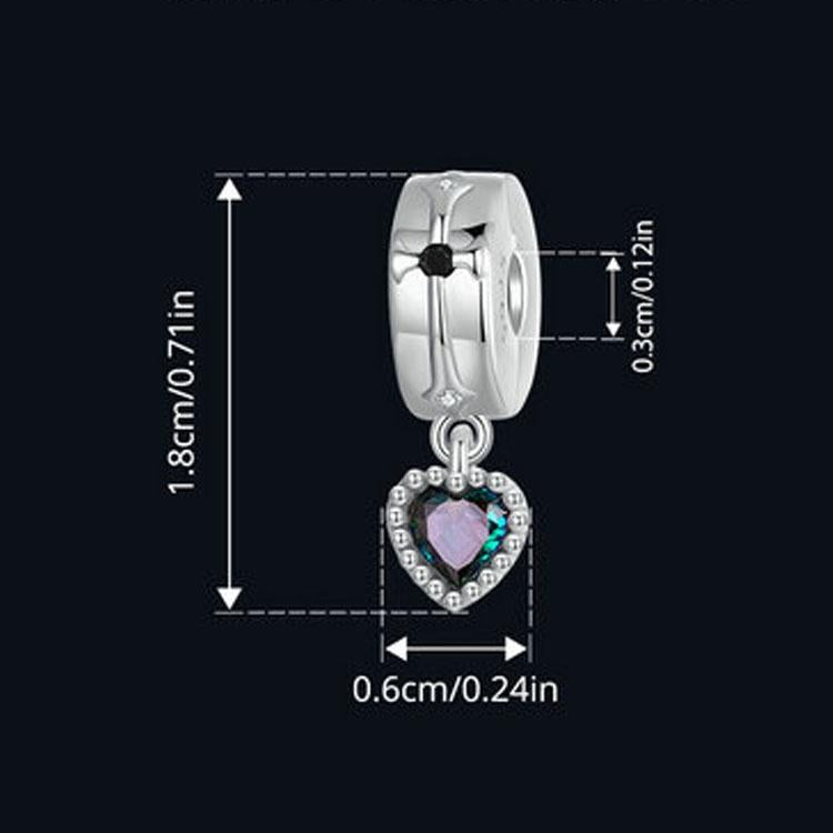 925 Sterling Silver Fantasy Love Beaded Pendant
