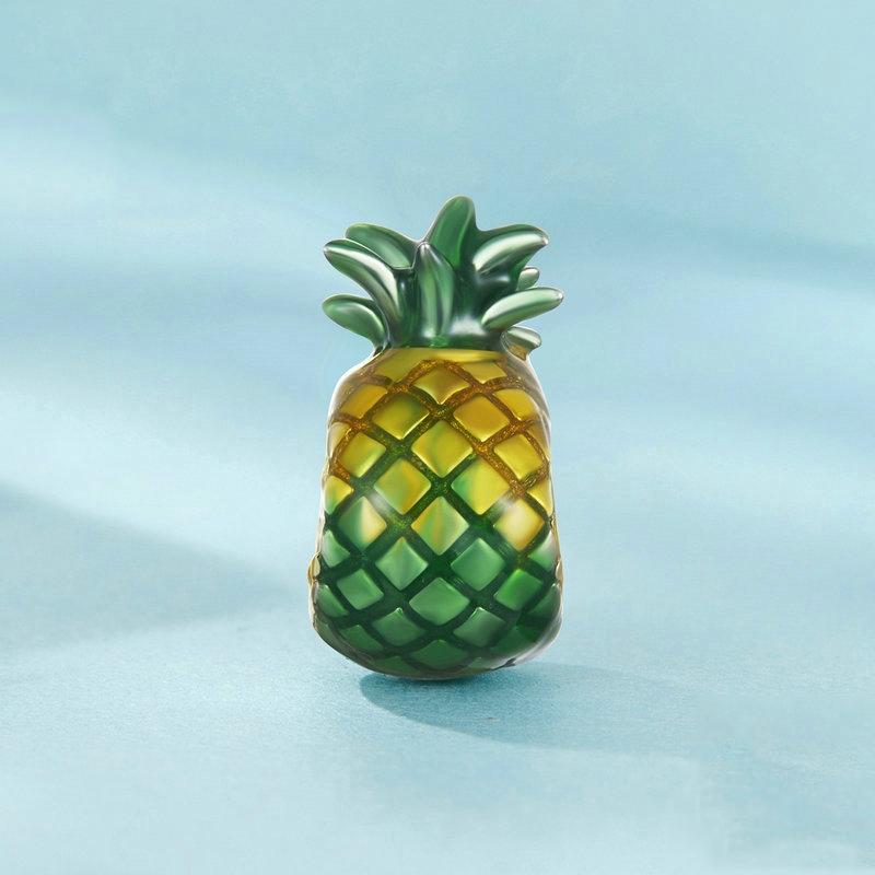 925 Sterling Silver Gradient Pineapple Diy Beads