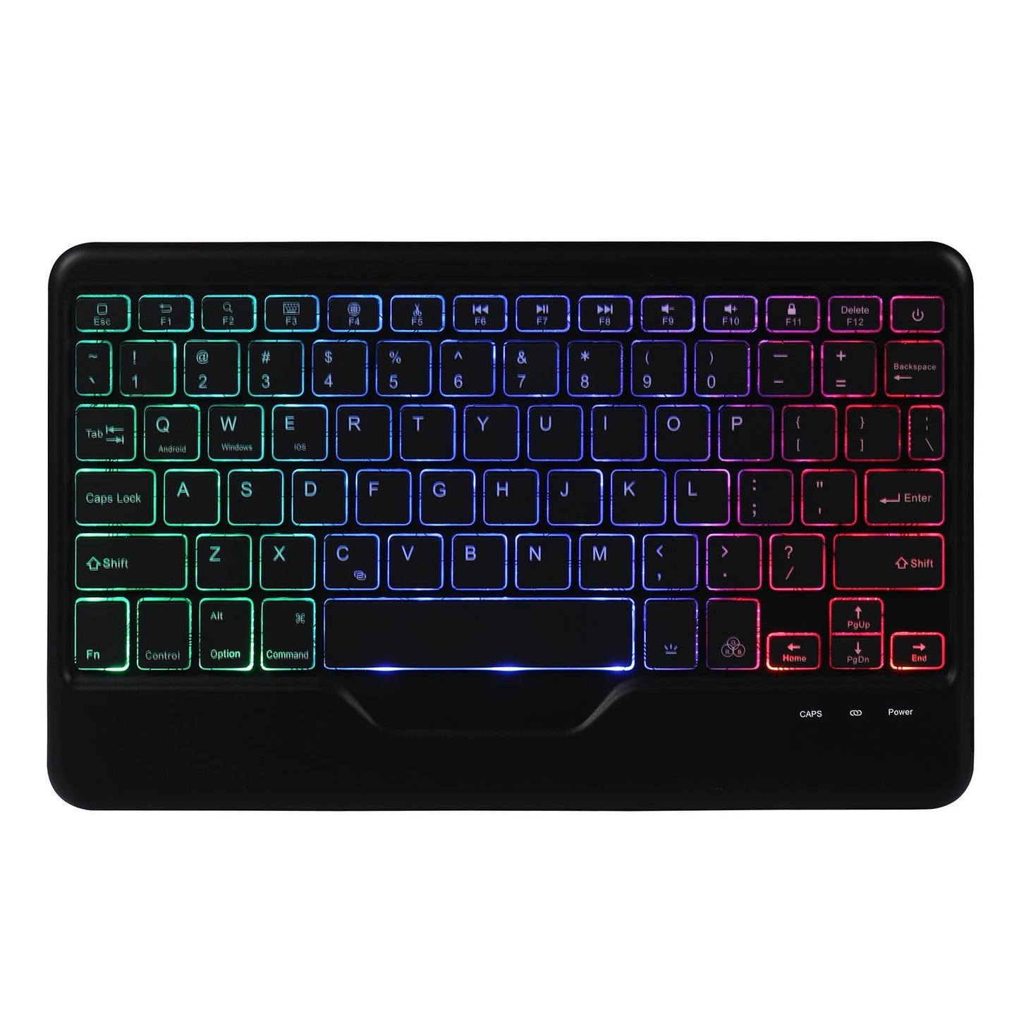10.2 / 10.5 Inch Bluetooth Keyboard Tablet Case With Triangle Holder & Pen Slot - Black Diamond Pattern