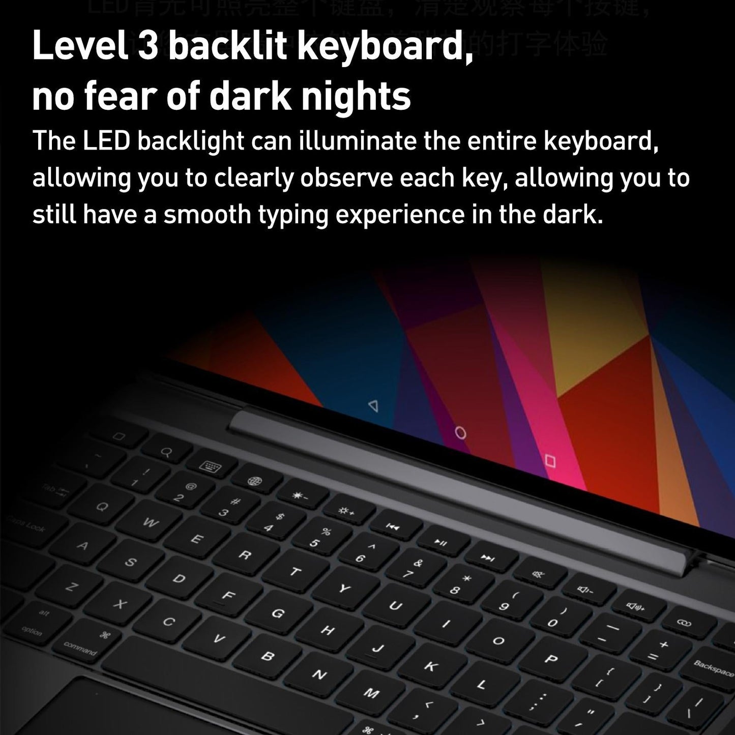 Bluetooth Touch Keyboard Leather Case - Aluminum Alloy - Grey - For Ipad Pro 12.9 2020/2021/2022