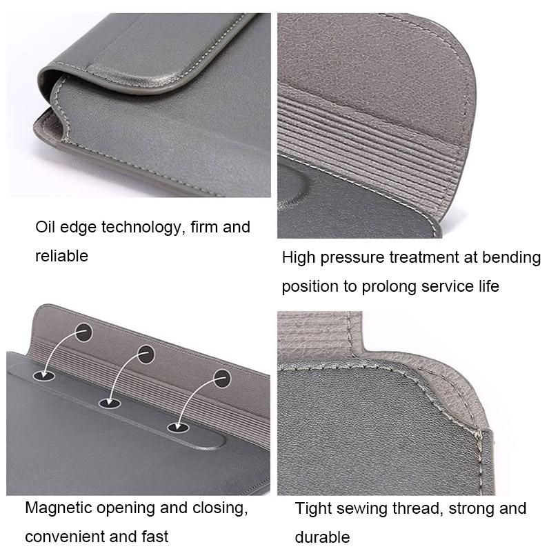 Multifunctional Laptop Bag Stand - Fits 13.3-14 Inches - Black - Gray