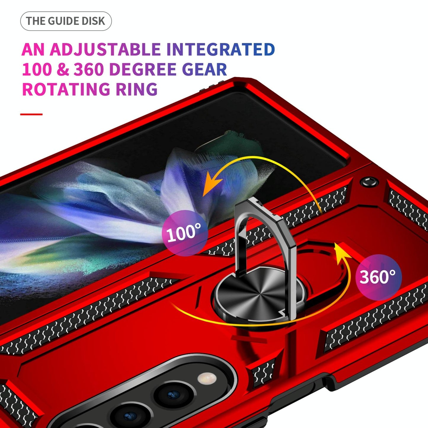 For Samsung Galaxy z Fold4 5G Tpu & Pc Shockproof Phone Case - Silver