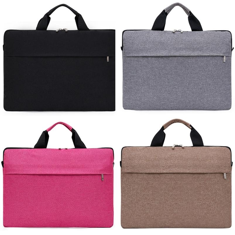 Waterproof Single Shoulder Notebook Bag - 14 Inch Portable & Durable - Black