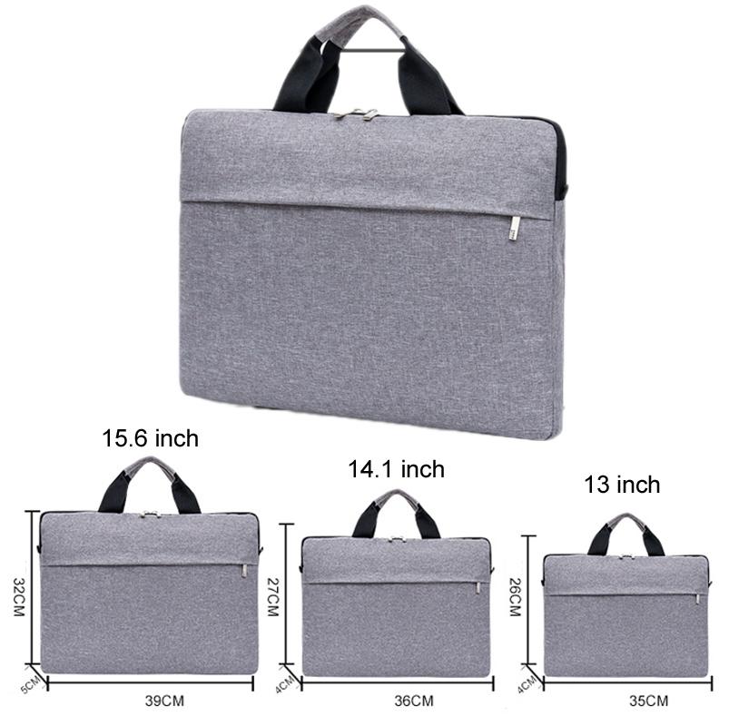 Waterproof Single Shoulder Notebook Bag - 14 Inch Portable & Durable - Black
